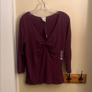 NWT Old Navy Purple top with 3/4 sleeves size XL NEW NEVER BEEN WORN!